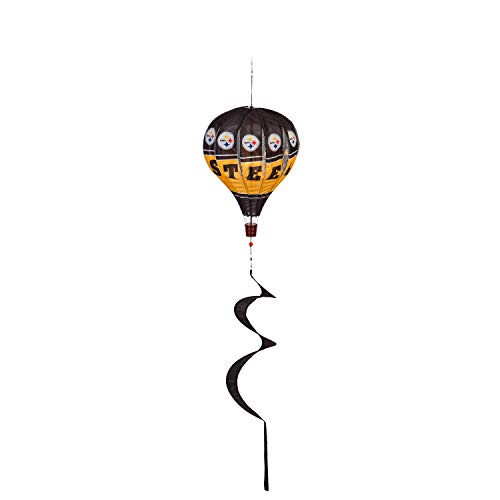 Team Sports America NFL Pittsburgh Steelers Stunning Outdoor Balloon Spinner - 12' Long x 12' Wide x 55' High