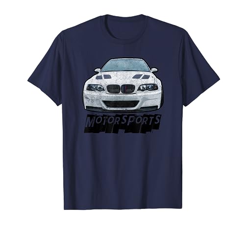 E46 Motorsport M Sport Power Distressed Design Race Car T-Shirt
