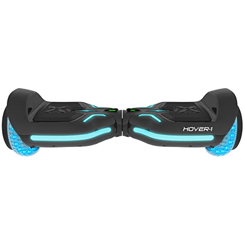 Hover-1 i100 Electric Hoverboard | 7MPH Top Speed, 6 Mile Range, 5HR Full-Charge, Built-In Bluetooth Speaker, Rider Modes: Beginner to Expert, Black