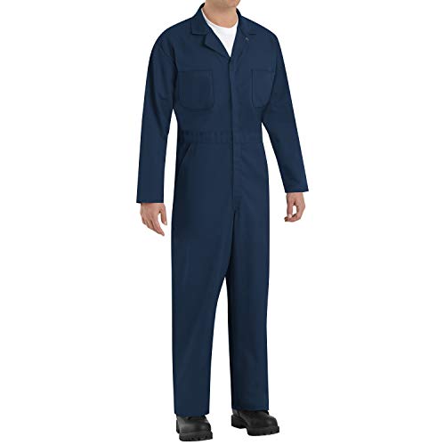 Red Kap mens Twill Action Back Work Utility Coveralls, Navy, 46 US