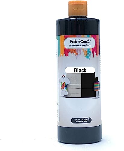 Fabric Paint for Furniture - Restore or Change the Color of Couches, Chairs, Upholstery, Soft Furnishings, Car Interiors, Clothing, & Footwear. (8.5 oz / 250ml, Black)