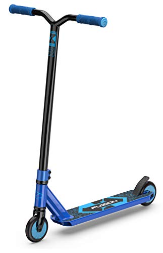 Fuzion Pro Scooters - Stunt Scooter for Kids 8 Years and Up - Perfect for Beginners Boys and Girls - Best Trick Scooter for BMX Freestyle Tricks (2020 Blue)