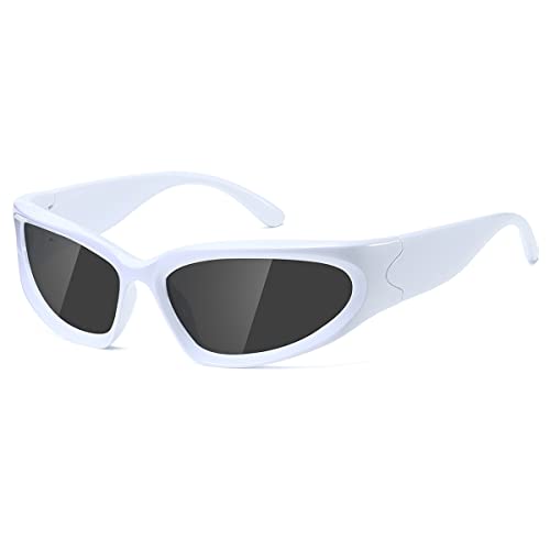 kimorn Y2K Wrap Around Polarized Sunglasses Womens men Swift Oval Fashion Sport Shades Sun Glasses K1273