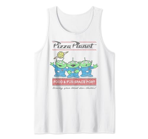 Disney Pixar Toy Story Pizza Planet Aliens Tank Top