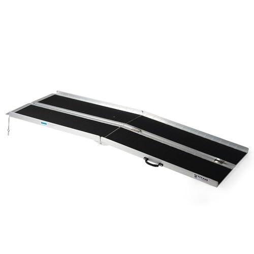 Titan Ramps 7' Multi-Fold Aluminum Wheelchair Ramp - 600 lb. Capacity