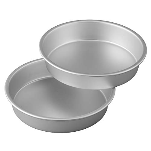 Wilton Performance Pans Aluminum 9-Inch Round Cake Pans Set, 2-Piece,Silver