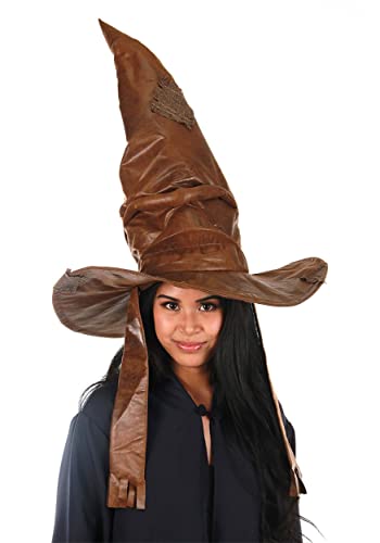 elope Men's Sorting Hat Deluxe Plush Standard Brown