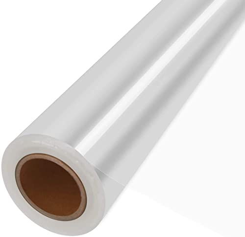 JOYIT 100 ft Clear Cellophane Wrap Roll (31.5 in x 100 ft) - 3 Mil Thicken Cellophane Roll, Clear Cellophane Bags Large, Clear Wrapping Paper for Flower Gift Baskets Wrap (31.5' fold into 16')