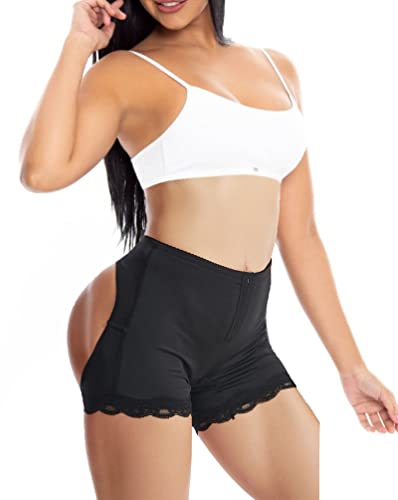 VENDAU Butt Lifter Panties Butt Lifting Shapewear Butt Shaper Tummy Trainer with Butt Lift Butt Lifter Shapewear Shorts Pull Black