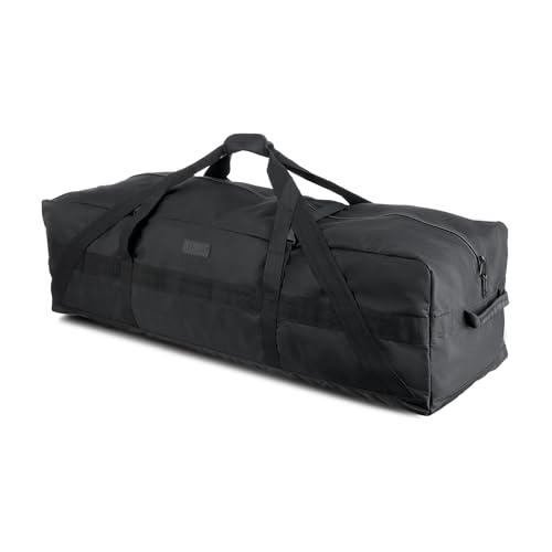 Fitdom 106L 45' Heavy Duty Extra Large Duffle Bag with Upgrade Zipper, Durable & Water Resistant. Perfect as Camping Bag Travel Storage Bag Tent Storage Bag Sports Equipment Bag For Coaches & More