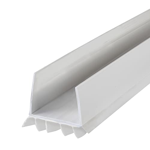 M-D Building Products 43336 36 in. White Vinyl Cinch U-Shape Slide-On Under Door Seal