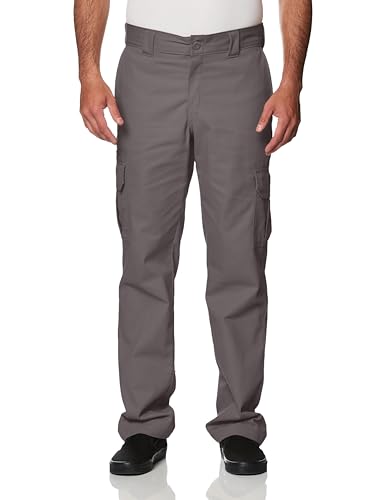 Dickies mens Regular Straight Stretch Twill Cargo Pants, Gravel Gray, 36W x 30L US
