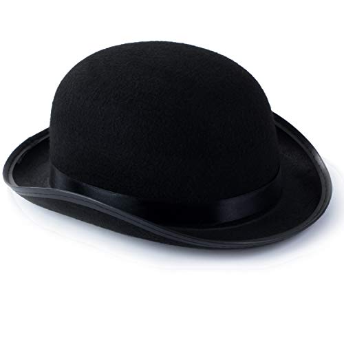Funny Party Hats Bowler Hat - Derby Hat - Bombin Hat - Unisex Adult Top Hat - Bowler Hat Costume - Dress Up Hat