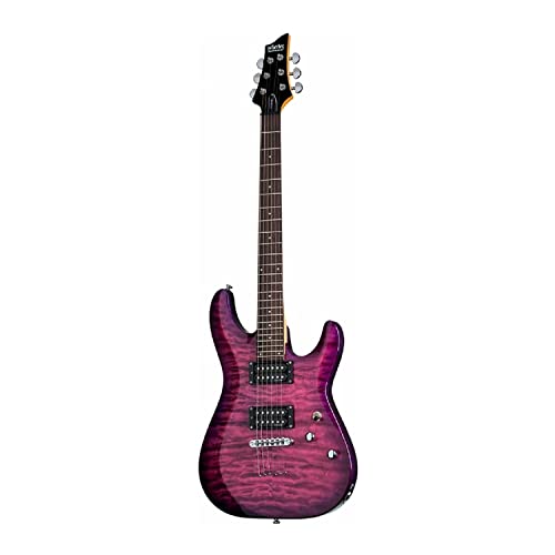Schecter C-6 Plus 6-String Electric Guitar (Right-Hand, Electric Magenta)