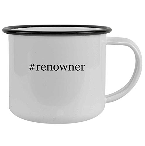 Molandra Products #renowner - 12oz Hashtag Camping Mug Stainless Steel, Black
