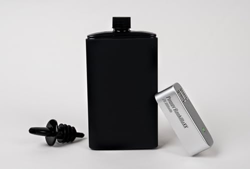 Binocktails BEV-Bank Hidden Power Bank Flask - Holds Approximately 8 oz. (235 ml)