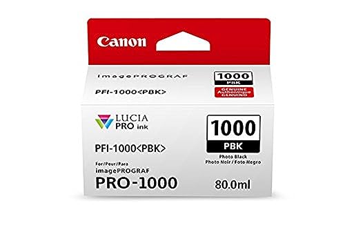 CanonInk Canon 0546C002 Lucia PRO PFI-1000 Photo Black Individual Ink Tank