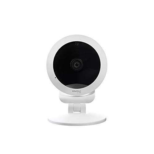 Vivitar IPC-117 1080p Full HD Wi-Fi Smart IP Camera with 360 Degree View Angle Lens, White, (IPC117-WHT)