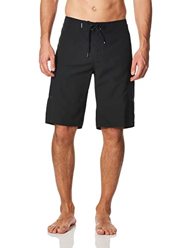 Quiksilver Men's Standard Manic 22 Inch Length Cargo Pocket Boardshort Swim Trunk, Black/Black, 34