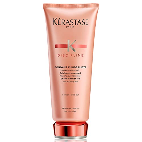 Kerastase Discipline Smoothing Hair Conditioner for Frizzy Hair | With Morpho-Keratine and Lipids | 6.8 Fl Oz