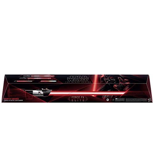 STAR WARS The Black Series Darth Vader Force FX Elite Lightsaber with Advanced LED and Sound Effects, Adult Collectible Roleplay Item