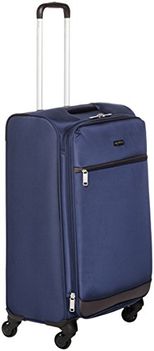 Amazon Basics 30-inch Softside Luggage Suitcase With 4 Spinner Wheels, Navy Blue