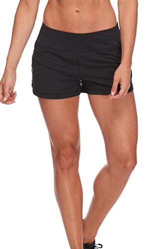 Body Glove Active Women's Buck UP Loose FIT Activewear Short Shorts, Black, Medium