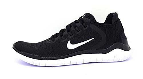 Nike Women's Free RN 2018 Running Shoe Black/White Size 8 M US