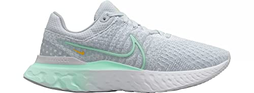 Nike Women's React Infinity Flyknit 3 Running Shoes, Pure Platinum/Mint Foam-White, 8 M US