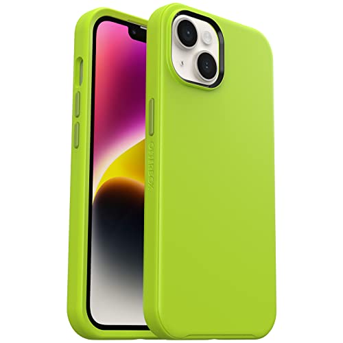 OtterBox SYMMETRY SERIES+ Antimicrobial Case with MagSafe for iPhone 14 & iPhone 13 - LIME ALL YOURS (Green)