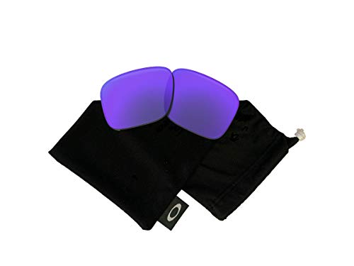 Oakley Original Holbrook OO9102 Violet Iridium Replacement Lenses For Men For Women+BUNDLE Microfiber Cloth Bag