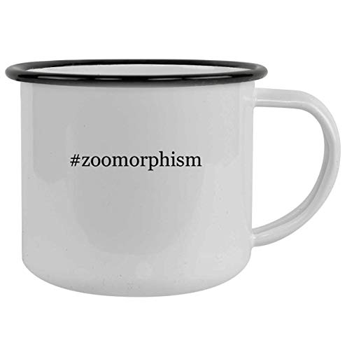 Molandra Products #zoomorphism - 12oz Hashtag Camping Mug Stainless Steel, Black