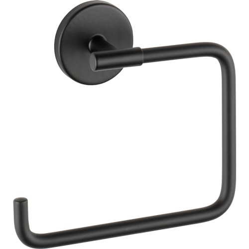 Delta Faucet 759460-BL Wall Mounted Trinsic Towel Ring in Matte Black