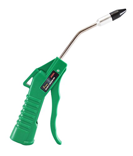 Astro Pneumatic Tool 1717A Deluxe 4' Air Blow Gun with 1/2' Removable Tip, Green