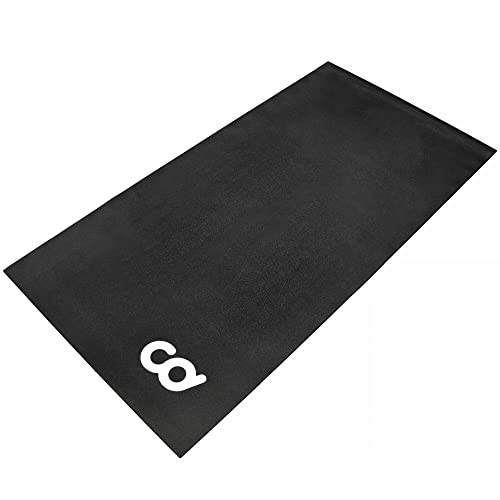 CyclingDeal Bike Mat - 30' x 60' Soft - Compatible with Indoor, Exercise Stationary Bike, Elliptical, Gym Equipment Waterproof Mat Use On Hardwood Floors and Carpet Protection (76.2 cm x 152.4 cm)