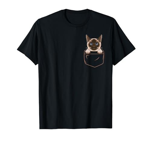 Siamese Cat Pocket Siamese T-Shirt