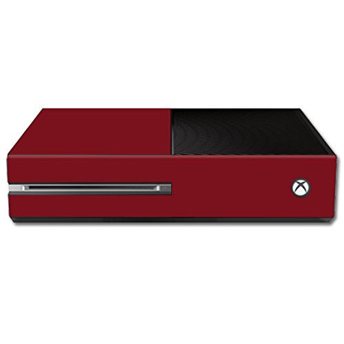 MightySkins Skin Compatible with Microsoft Xbox One - Solid Burgundy | Protective, Durable, and Unique Vinyl Decal wrap Cover | Easy to Apply, Remove, and Change Styles | Made in The USA