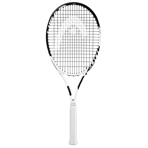 HEAD Metallix Attitude Pro White Tennis Racket - Pre-Strung Adult Tennis Racquet for Control and Maneuverability