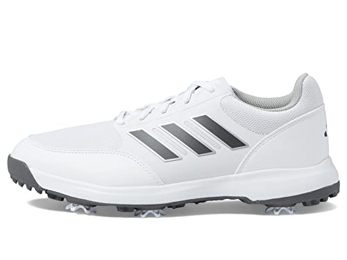 adidas Men's Tech Response 3.0 Golf Shoes, Footwear White/Dark Silver Metallic/Silver Metallic, 10.5