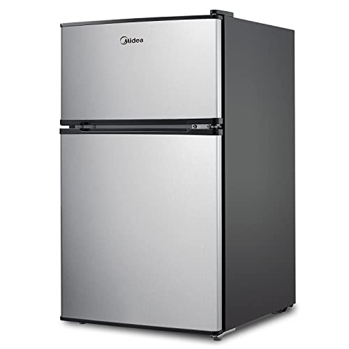 Midea WHD-113FSS1 Compact Refrigerator, 3.1 cu ft, Stainless Steel