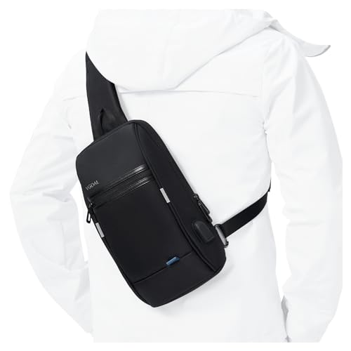 VGOAL Backpack Shoulder Crossbody Chest Bag for Men with USB Charging Port