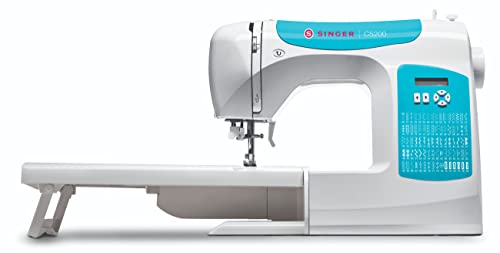 Singer | C5200 Computerized Sewing Machine with 80 Built-in Stitches, LCD Screen, & LED Lighting - Sewing Made Easy