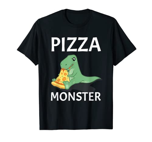 Dinosaur Pizza Monster T-Shirt. Italian Cheese Cooking