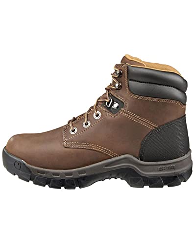 Carhartt Men's Rugged Flex 6' Comp Toe Work Boot, Brown Oil Tanned Leather, 10