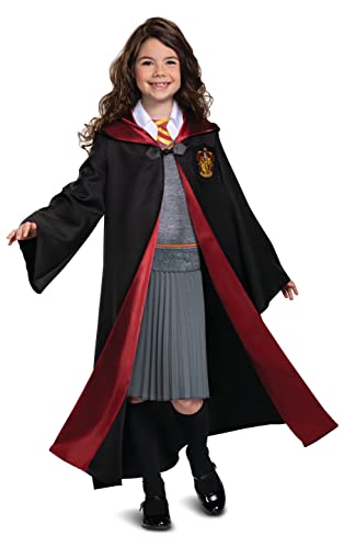 Harry Potter Hermione Granger Deluxe Girls Costume, Black & Red, Kids Size Large (10-12)