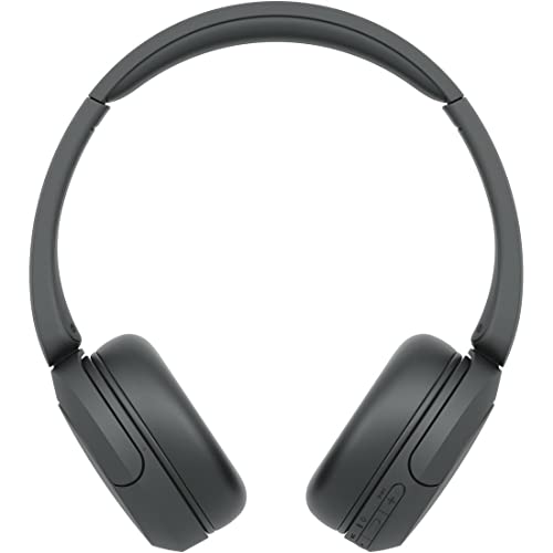 Sony WH-CH520 Best Wireless Bluetooth On-Ear Headphones with Microphone for Calls and Voice Control, Up to 50 Hours Battery Life with Quick Charge Function, includes USB-C Charging Cable - Black