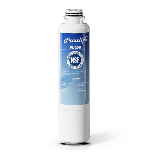 Frizzlife DA29-00020B Refrigerator Water Filter Replacement for Samsung HAF-CIN/EXP, DA29-00020A/B, NSF Certified Fit the Original Brand, Leak-proof Design, 1 Pack