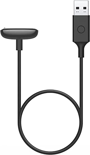 Fitbit Luxe & Charge 5 and Retail Charging Cable, Official Product, Black, Smartphone