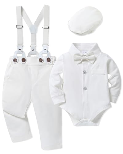 SANMIO Baby Boy Baptism Outfit 0-18M Baby Christening Outfits Infant Boy Dress Clothes Tuxedo Sets