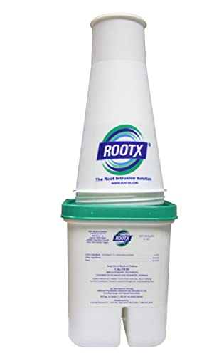 ROOTX - 4LB. JAR with Funnel/APPLICATOR Foaming Root Control for Sewer Lines and Septic Systems